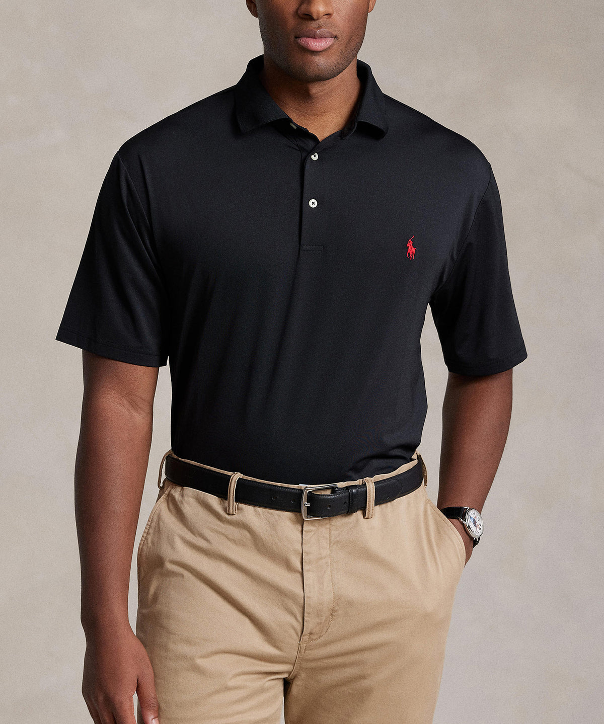 Polo Ralph Lauren Short Sleeve Performance Solid Polo, Men's Big & Tall