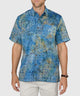 Westport Black Short Sleeve Batik Print Camp Shirt