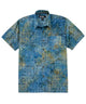 Westport Black Short Sleeve Batik Print Camp Shirt