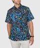 Westport Black Short Sleeve Batik Print Camp Shirt