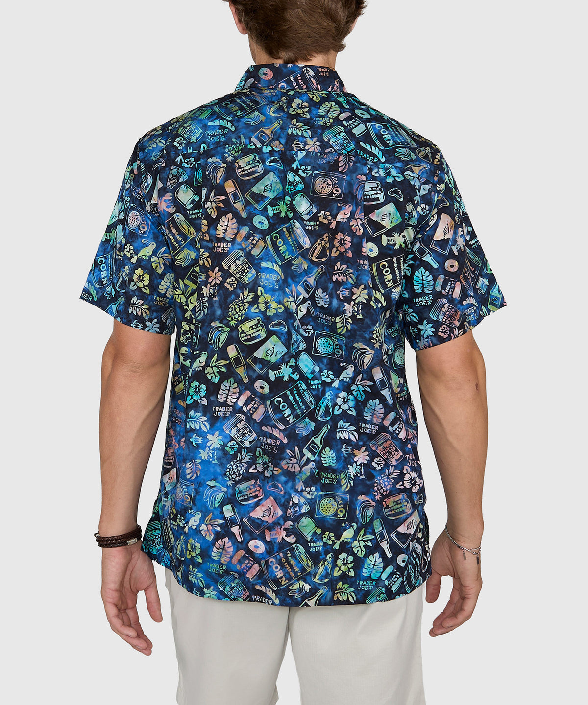 Westport Black Short Sleeve Batik Print Camp Shirt, Men's Big & Tall