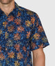 Westport Black Short Sleeve Batik Print Camp Shirt