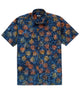 Westport Black Short Sleeve Batik Print Camp Shirt