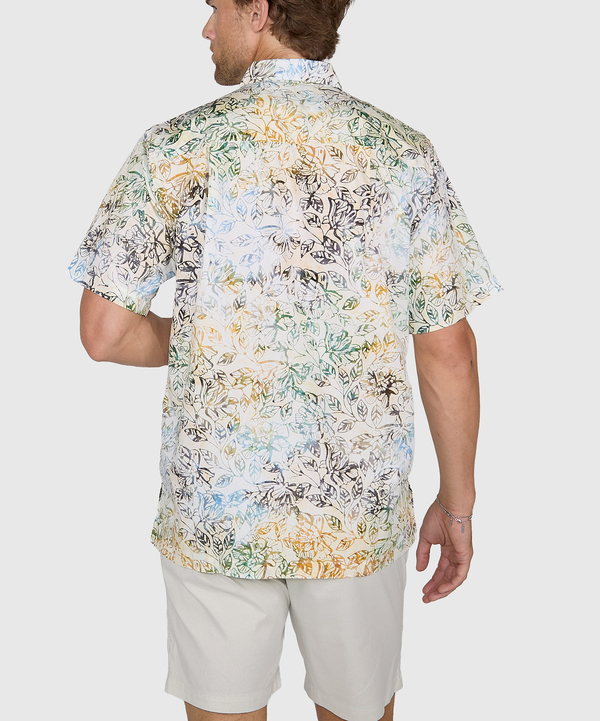 Westport Black Short Sleeve Batik Print Camp Shirt, Men's Big & Tall