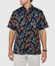 Westport Black Short Sleeve Batik Print Camp Shirt