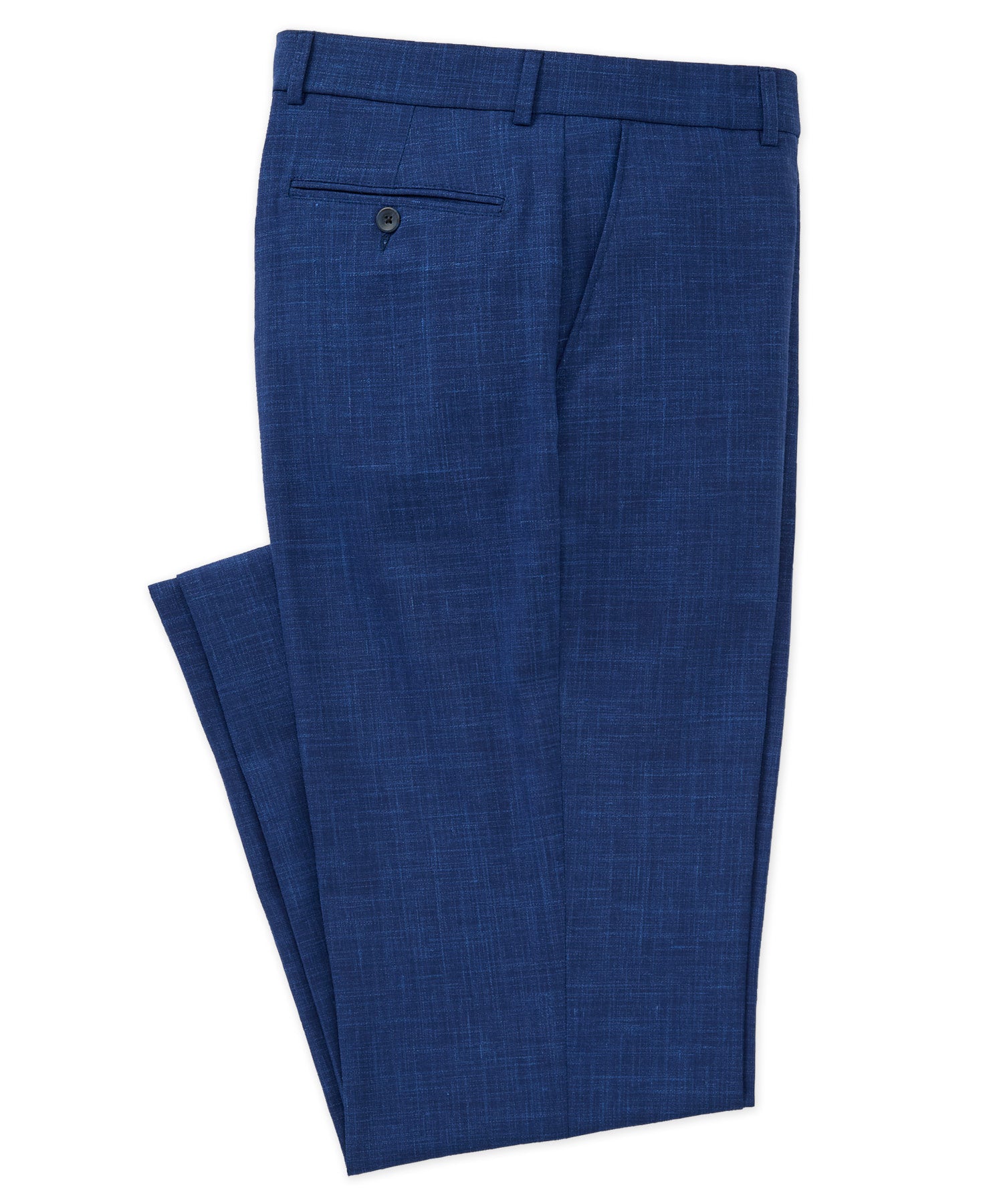 Westport Black Monaco Linen Blend Flat Front Pants