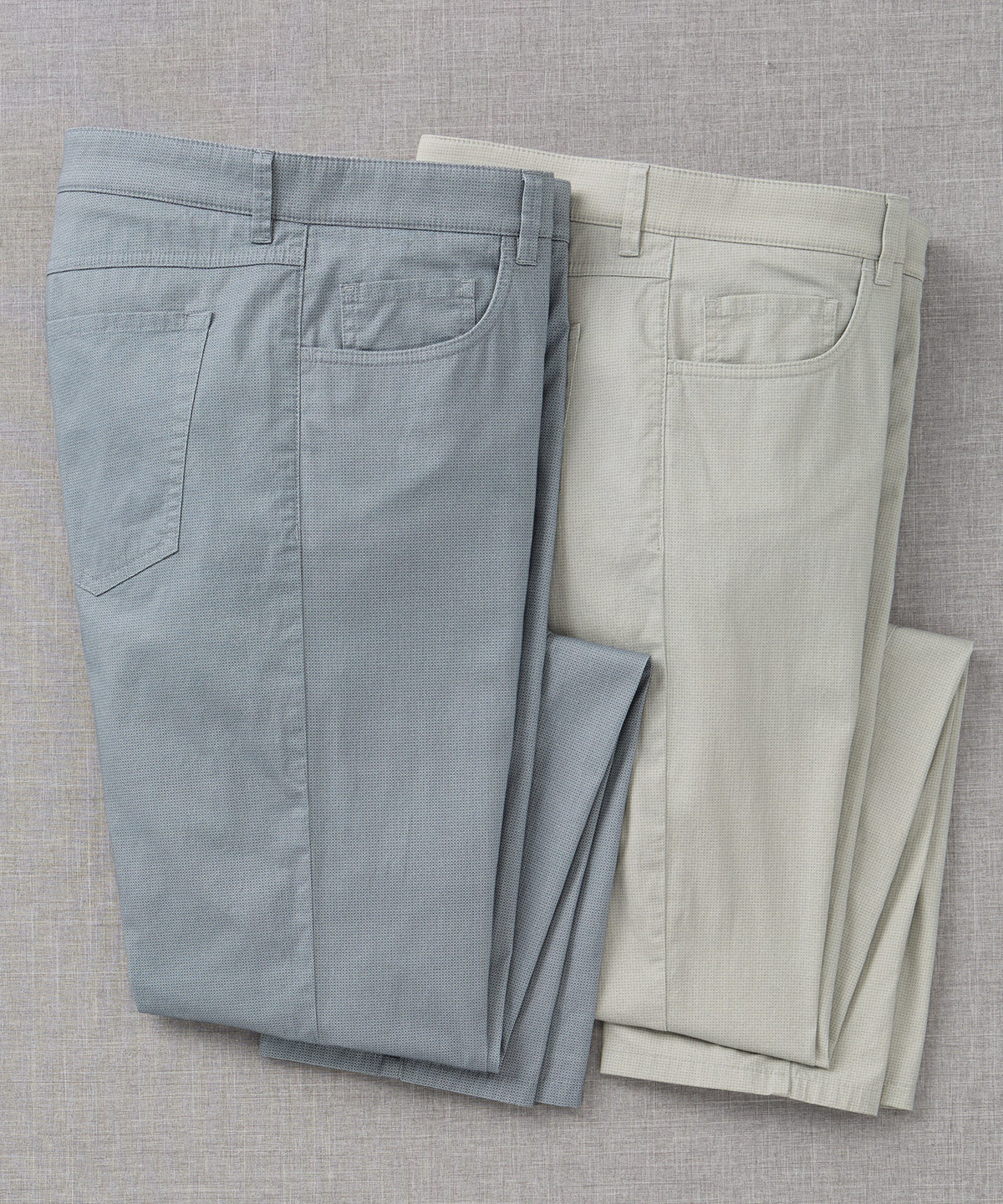 Westport Black Mosaic Print Stretch 5-Pocket Pants, Men's Big & Tall