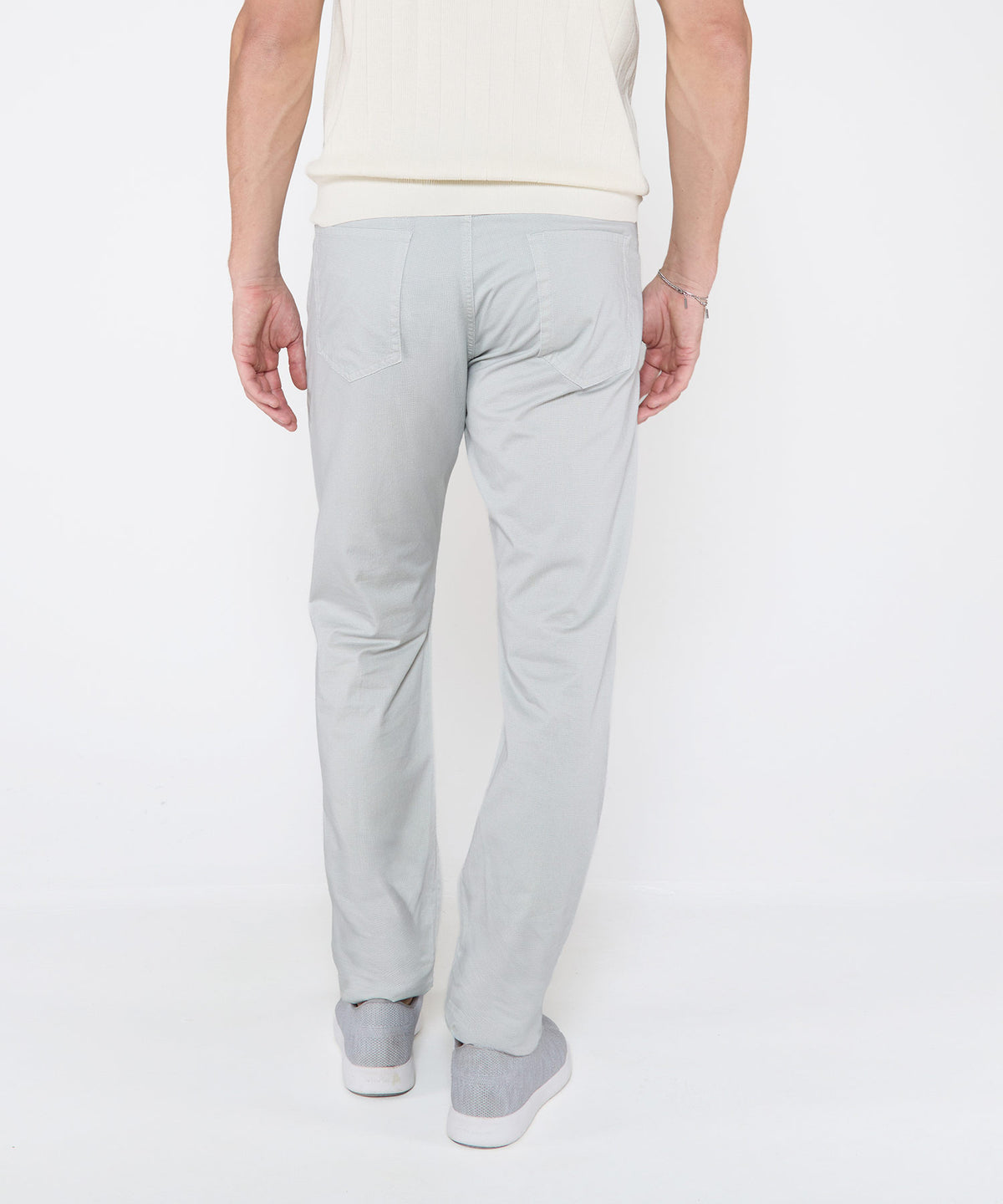 Westport Black Mosaic Print Stretch 5-Pocket Pants, Men's Big & Tall