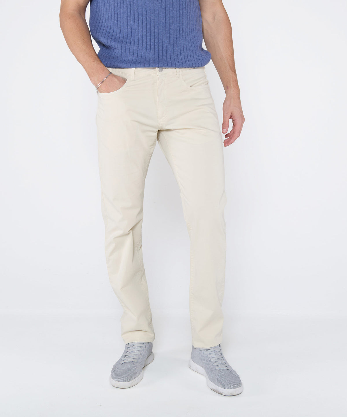 Westport Black Garment-Dyed Broken Twill 5-Pocket Pant, Men's Big & Tall