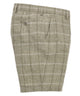 Westport Black Mayfair Linen Flat-Front Check Shorts