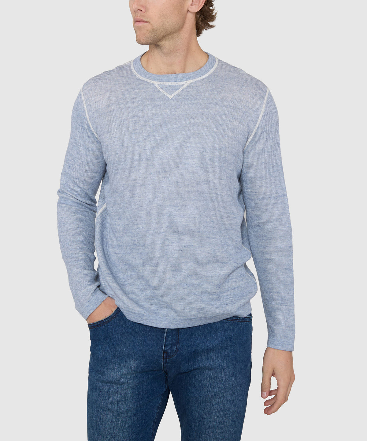 Westport Black Lisbon Reversible Crew, Men's Big & Tall