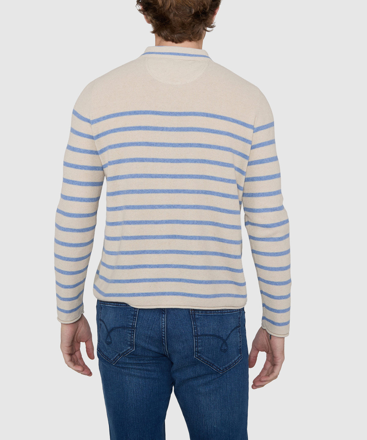 Westport Black Aruba Linen Blend V-Neck Polo, Men's Big & Tall