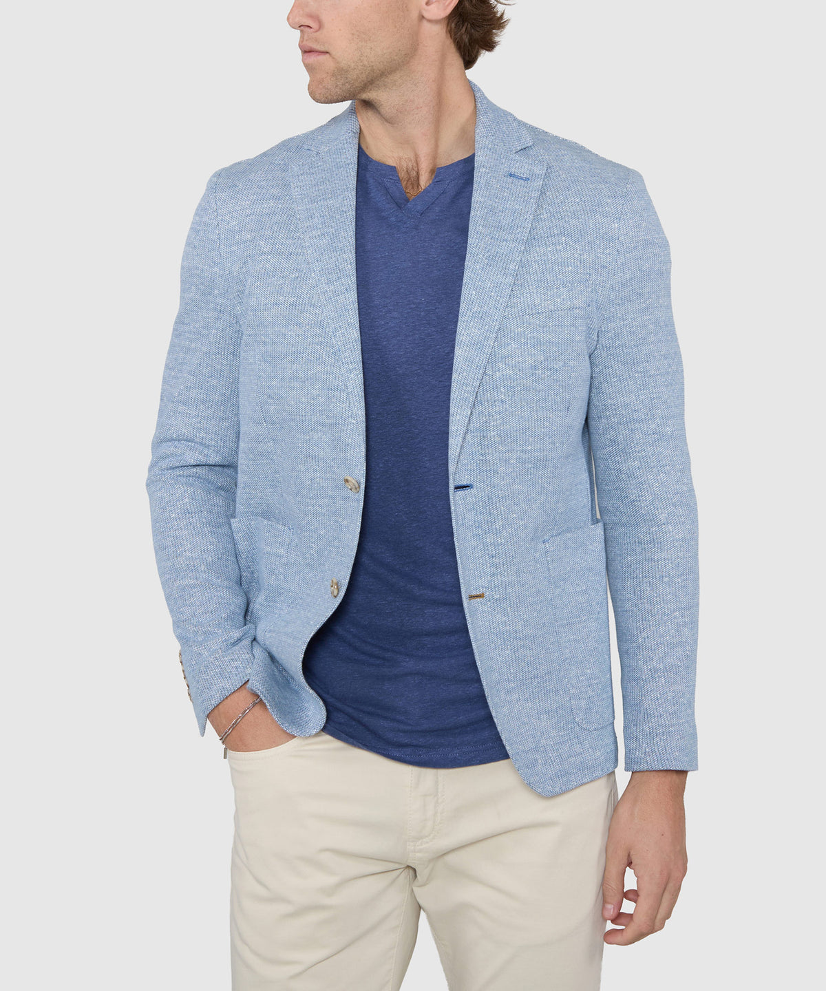 Westport Black Preston Knit Blazer, Men's Big & Tall