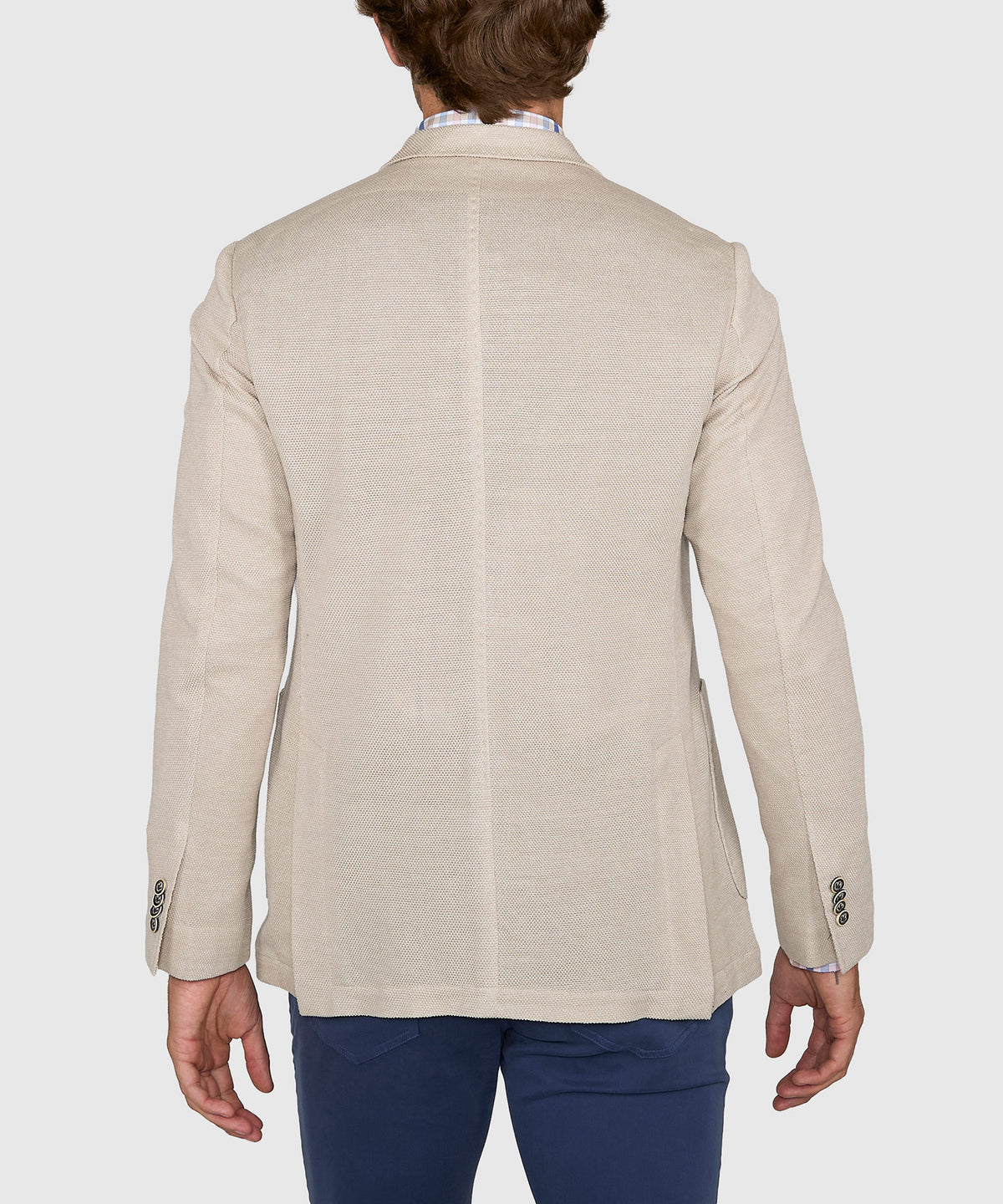 Westport Black Summer Pique Knit Sport Coat, Men's Big & Tall