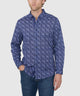 Westport Black Long Sleeve Print Sport Shirt