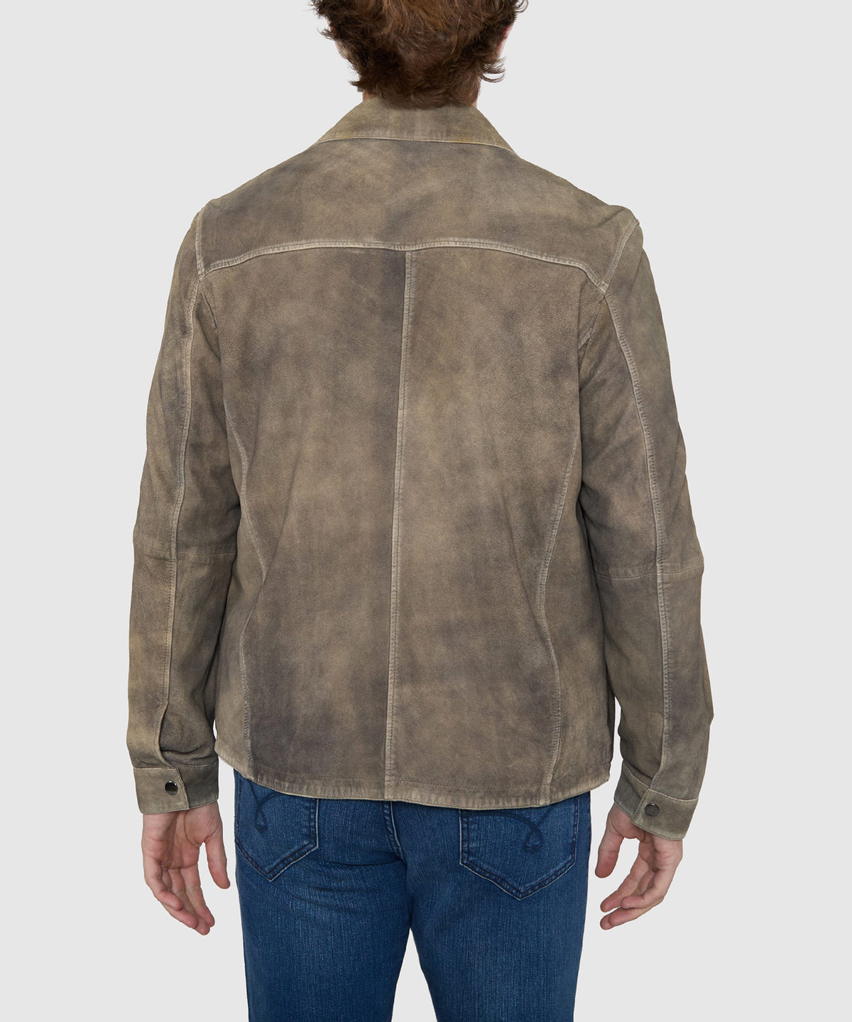 Westport Black Asheville Suede Shirt Jacket, Men's Big & Tall