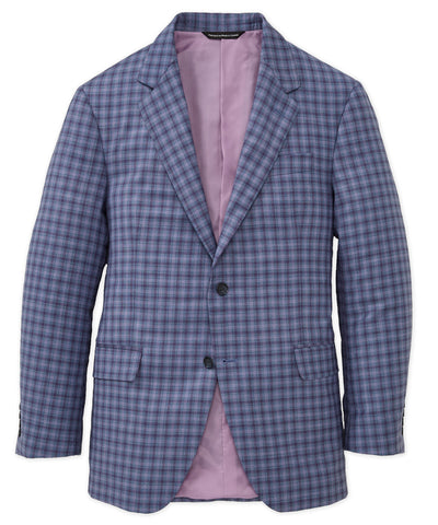 Coppley Two-Button Side Vent Plaid Sport Coat, Men's Big & Tall