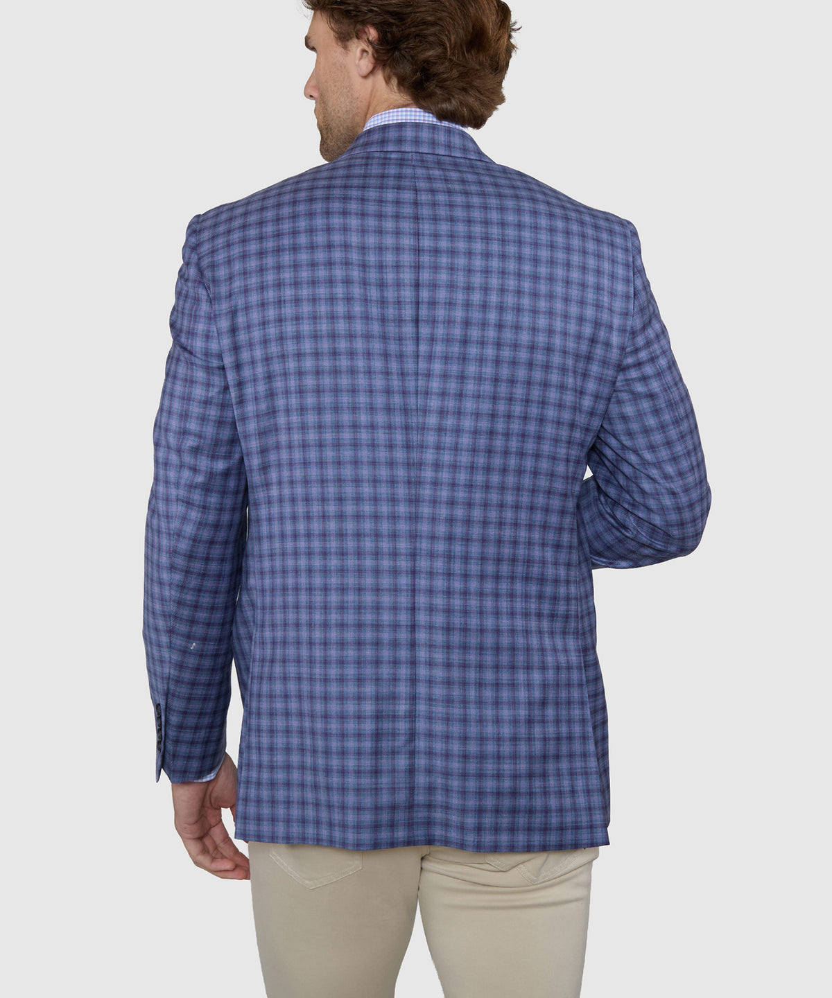 Coppley Two-Button Side Vent Plaid Sport Coat, Men's Big & Tall