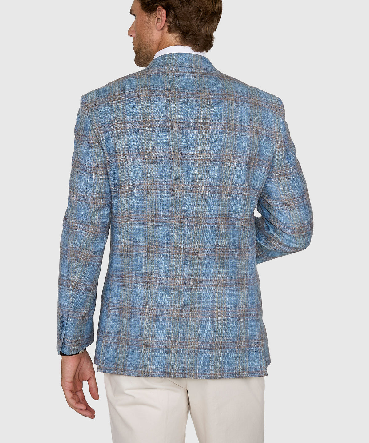 Westport Black Two-Button Side Vent Plaid Sport Coat, Men's Big & Tall