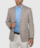 Westport Black Two-Button Side Vent Windowpane Sport Coat
