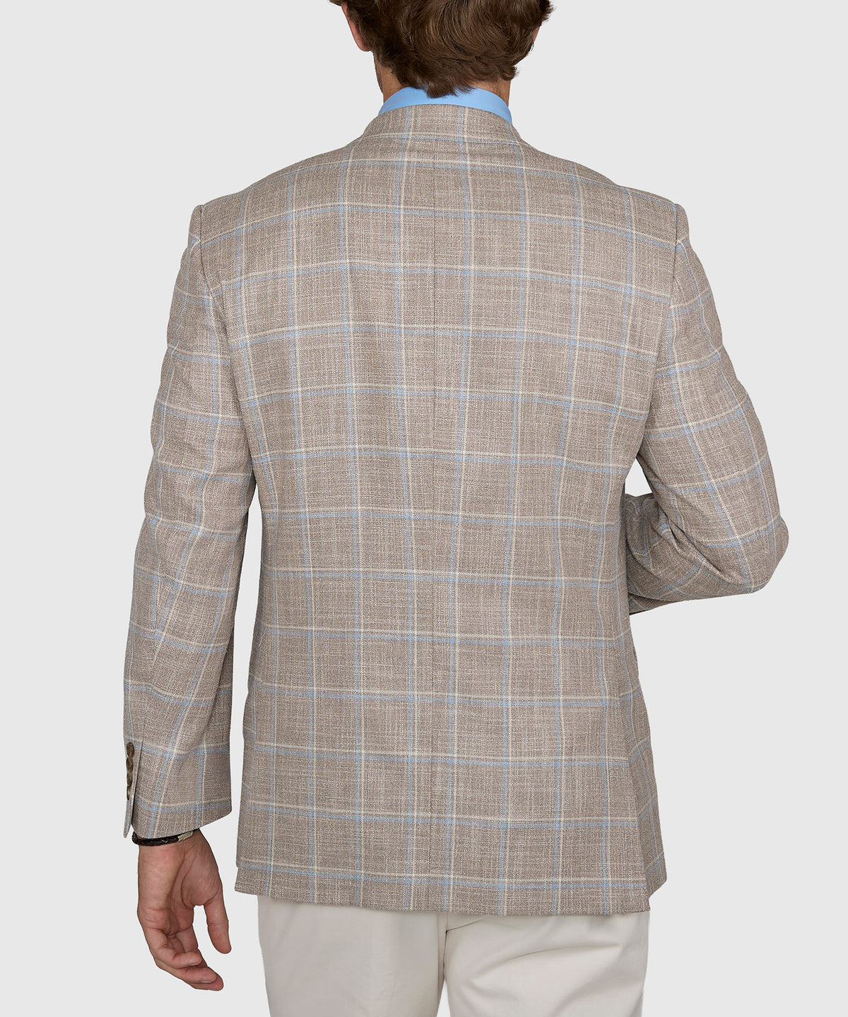 Westport Black Two-Button Side Vent Windowpane Sport Coat, Men's Big & Tall