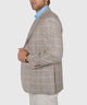 Westport Black Two-Button Side Vent Windowpane Sport Coat