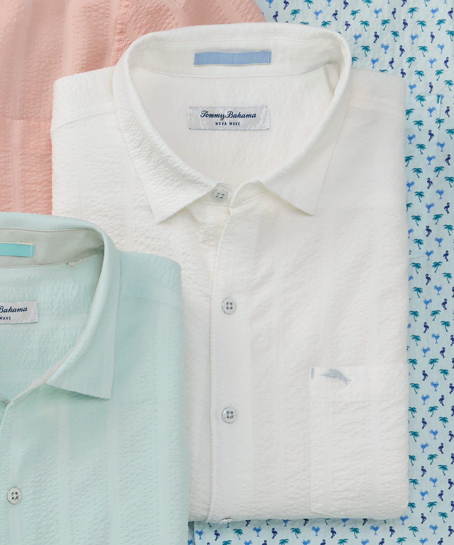 Tommy Bahama Short Sleeve Nova Wave Sport Shirt