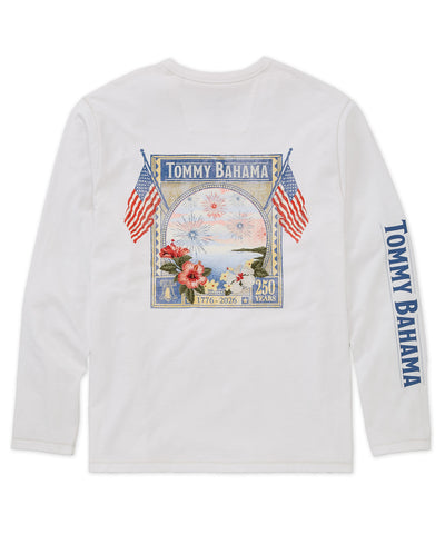 Tommy Bahama Long May It Wave Crew Neck T-Shirt, Men's Big & Tall