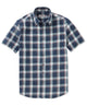 Westport Lifestyle Short Sleeve Washed Out Plaid Sport Shirt