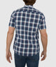 Westport Lifestyle Short Sleeve Washed Out Plaid Sport Shirt