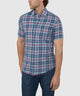 Westport Lifestyle Short Sleeve Washed Out Plaid Sport Shirt