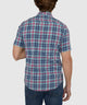 Westport Lifestyle Short Sleeve Washed Out Plaid Sport Shirt