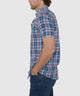 Westport Lifestyle Short Sleeve Washed Out Plaid Sport Shirt