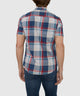 Westport Lifestyle Short Sleeve Washed Out Plaid Sport Shirt