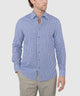 Westport Black Long Sleeve Button-Down Collar Linen Cotton Sport Shirt