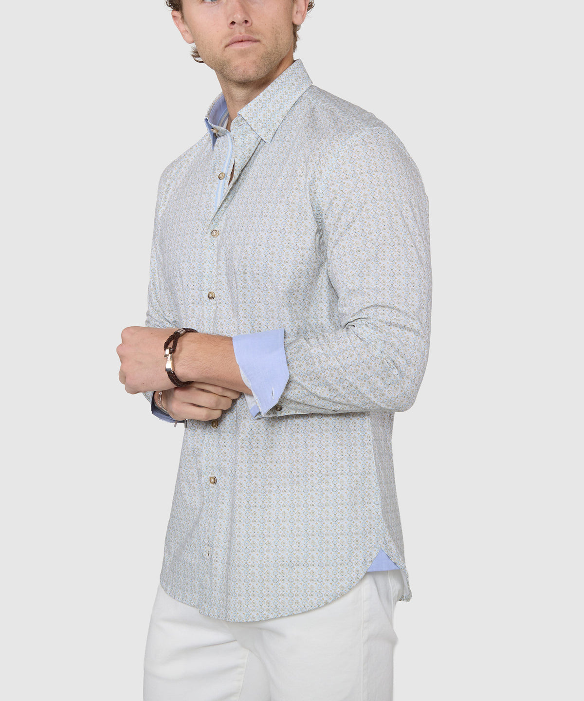 Westport Black Long Sleeve Print Sport Shirt, Men's Big & Tall