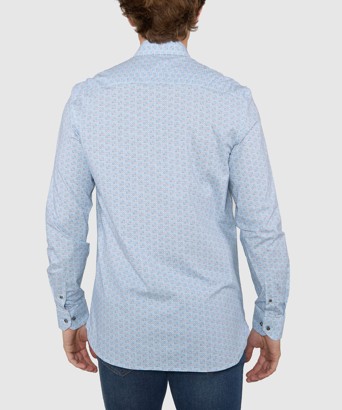 Westport Black Long Sleeve Print Sport Shirt, Men's Big & Tall
