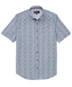 Westport Black Short Sleeve Printed Sport Shirt