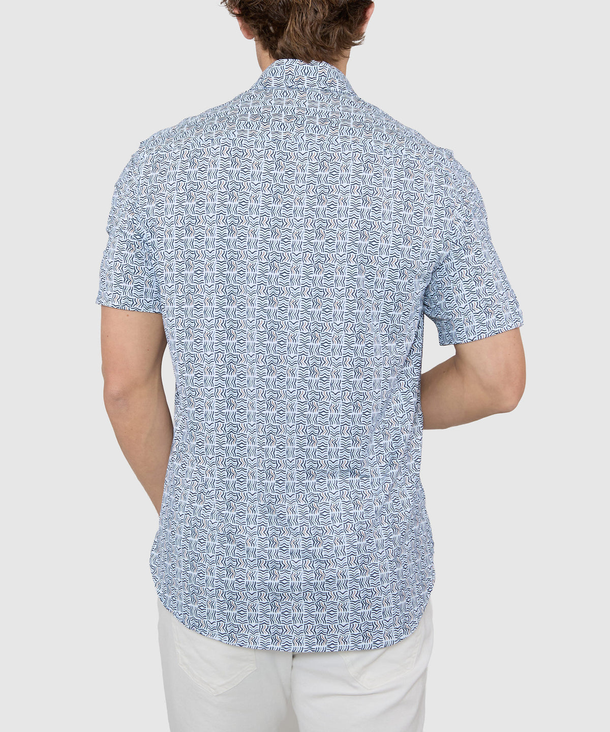 Westport Black Short Sleeve Printed Sport Shirt, Men's Big & Tall