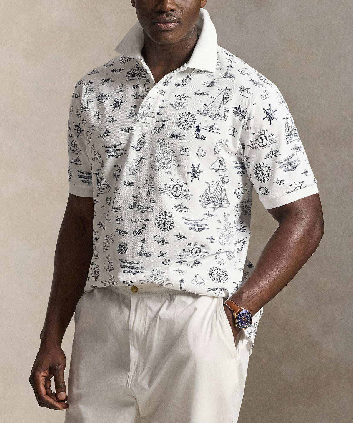 Polo Ralph Lauren Short Sleeve Animated Mesh Polo, Men's Big & Tall