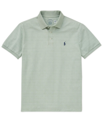 Polo Ralph Lauren Short Sleeve Glen Plaid Stretch Mesh Polo, Men's Big & Tall