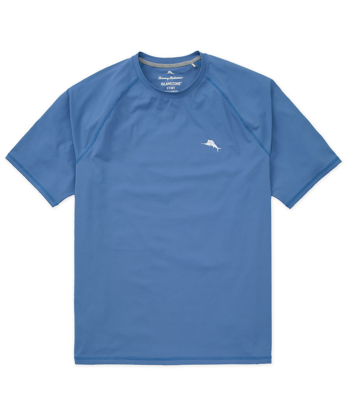 Tommy Bahama Short Sleeve Chill Time Bay Crew Rash Guard Shirt, Men's Big & Tall