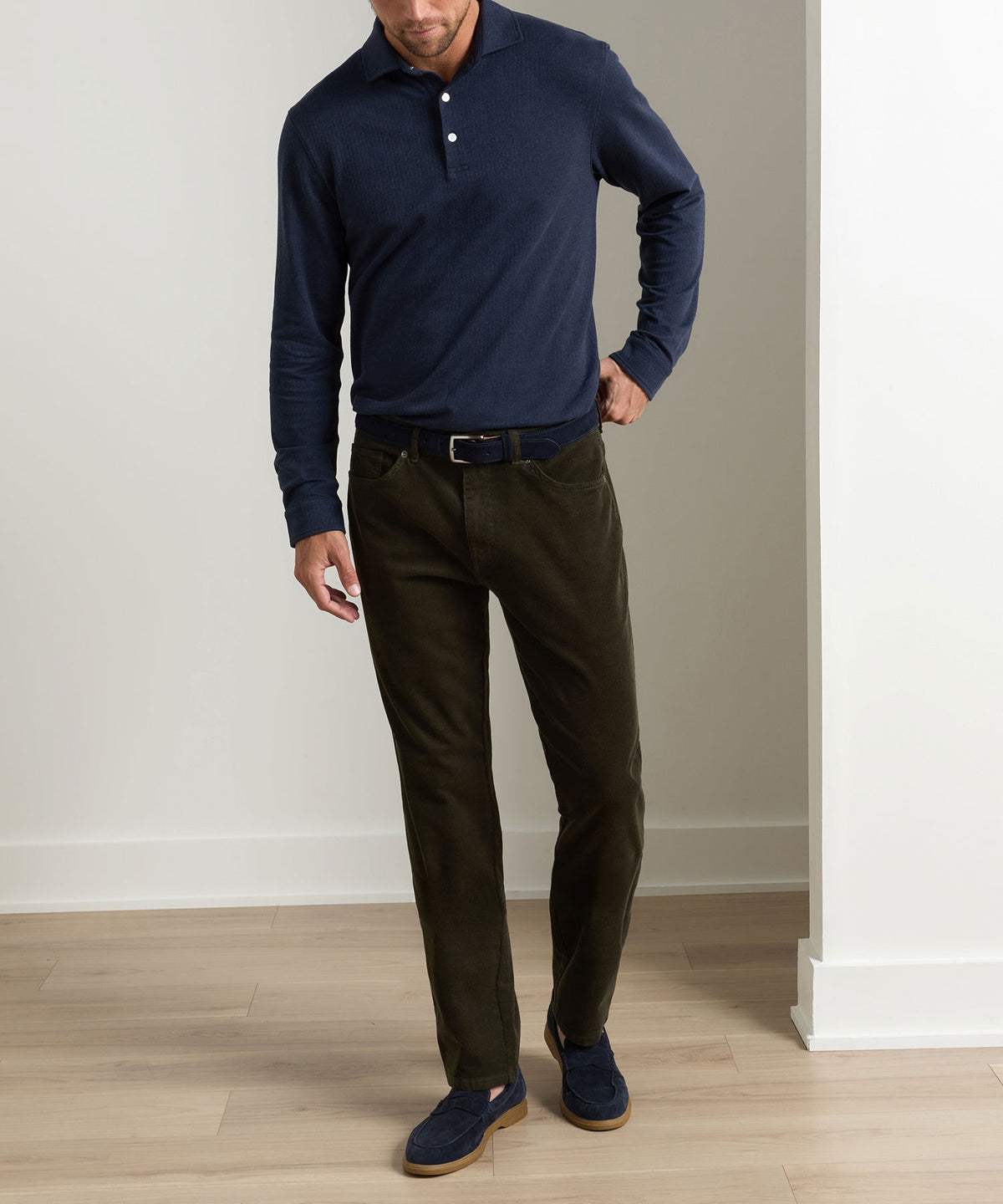 Peter Millar Classic Comfort Corduroy 5-Pocket Pant, Men's Big & Tall
