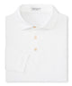Peter Millar Solid Long Sleeve Performance Polo - White