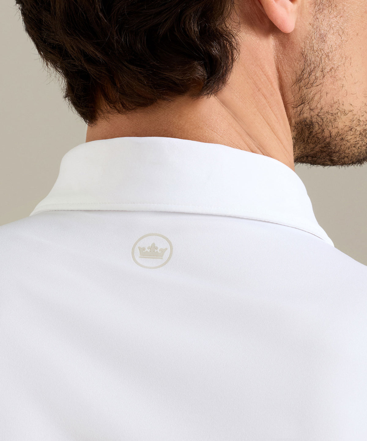 Peter Millar Solid Long Sleeve Performance Polo, Men's Big & Tall