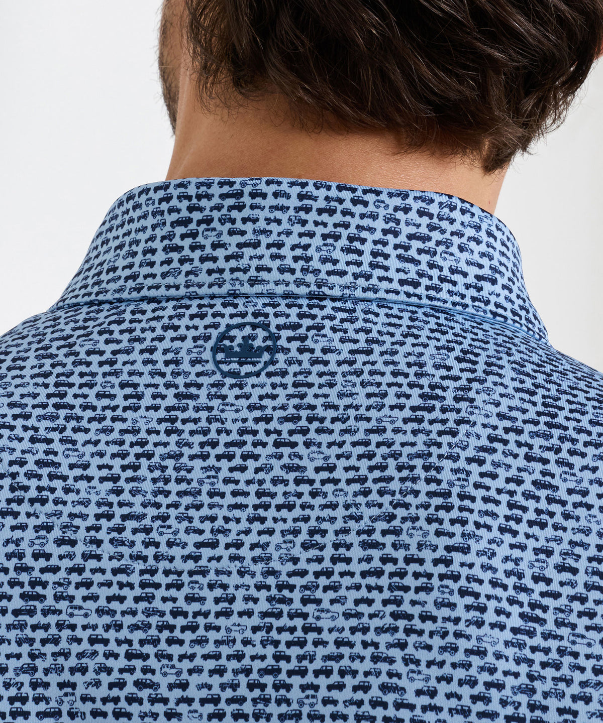 Peter Millar Off-Road Print Polo, Men's Big & Tall