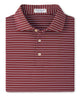 Peter Millar Oaks Stripe Polo - Bordeaux