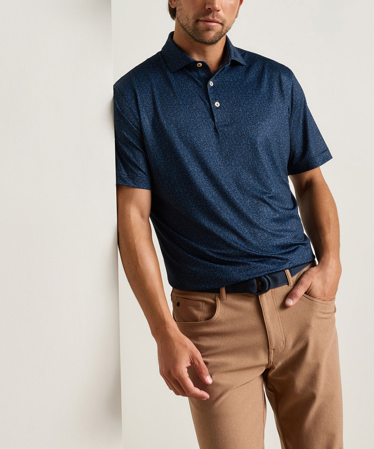 Peter Millar Winning Play Print Polo, Men's Big & Tall