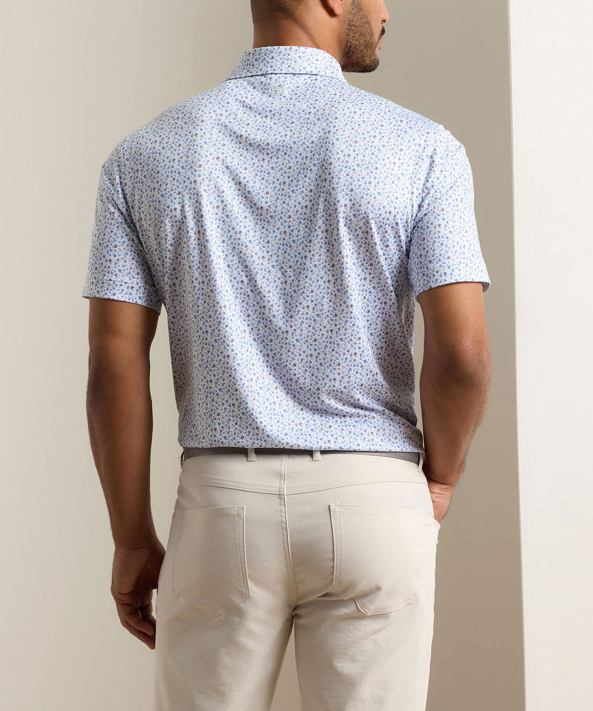 Peter Millar Ranch Water Print Polo, Men's Big & Tall