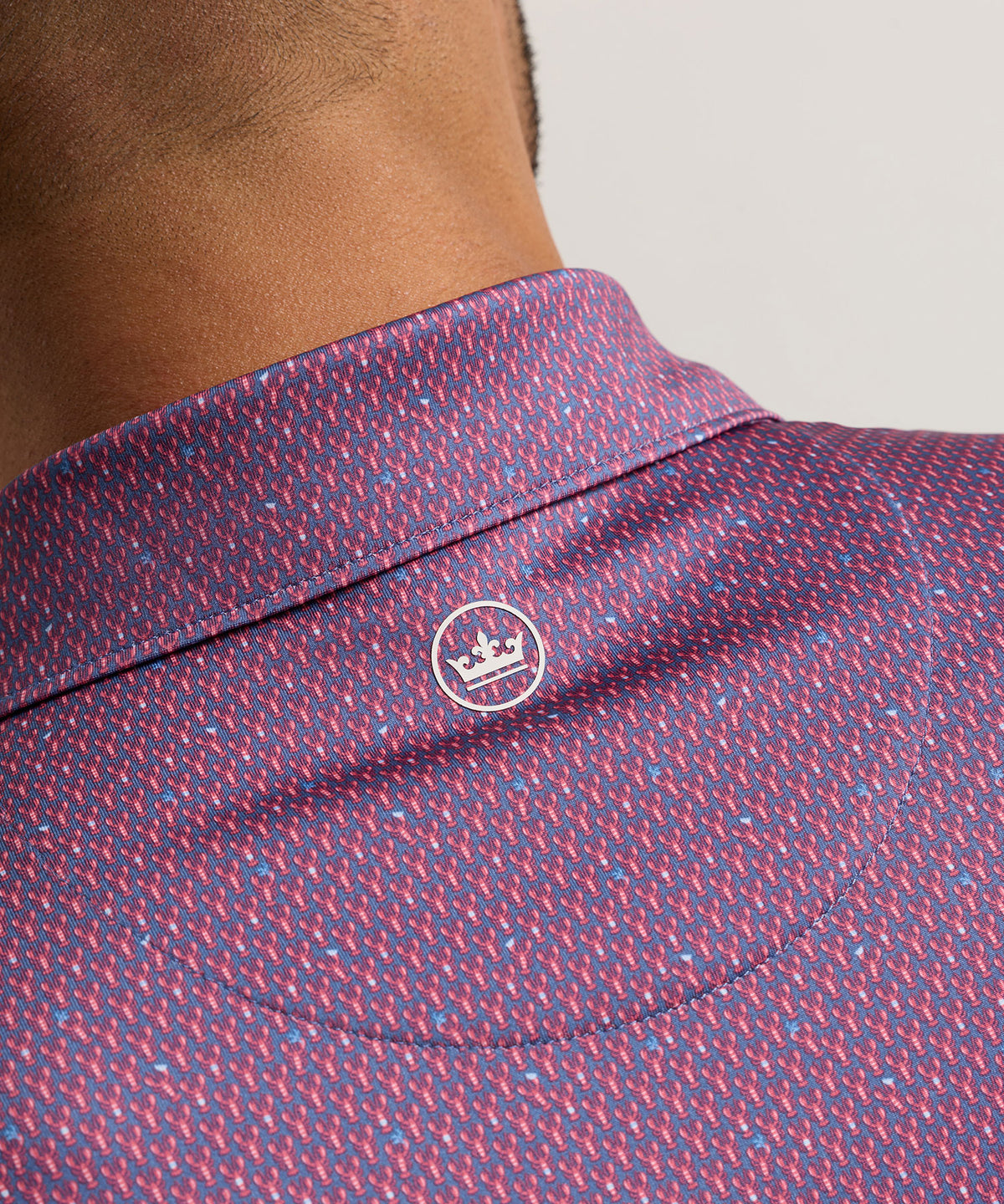 Peter Millar Lobster Boil Print Polo, Men's Big & Tall